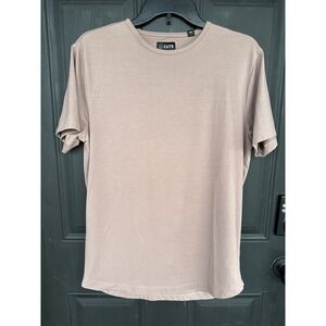 Cuts Clothing Curve Hem Pyca Pro Shirt Medium Mens Pink Short Sleeve Crew Neck